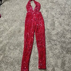 Fashion nova sequence jumpsuit. Size XS open back
